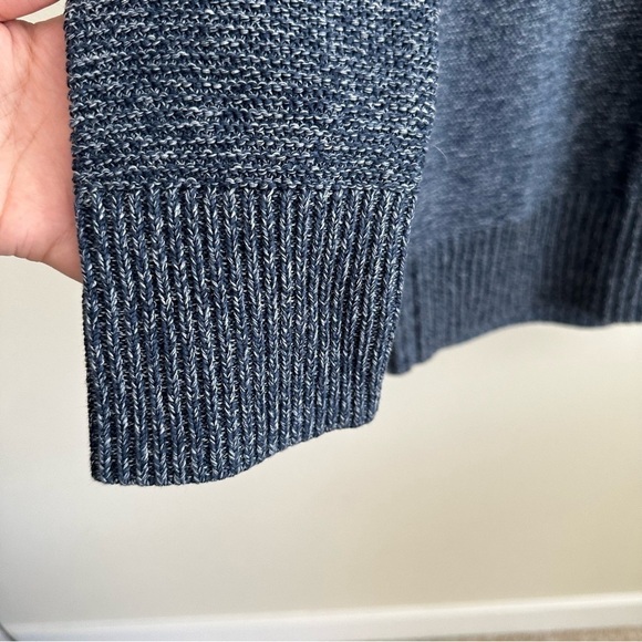 EVERLANE The Link Stitch V Neck Sweater Blue Small - Picture 12 of 12